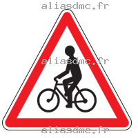 Débouché de cyclistes