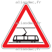 Traversée de voies de tramways