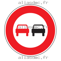 Interdiction de dépasser