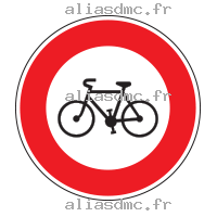 Accès interdiction aux cycles