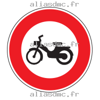 Accès interdit aux cyclomoteurs